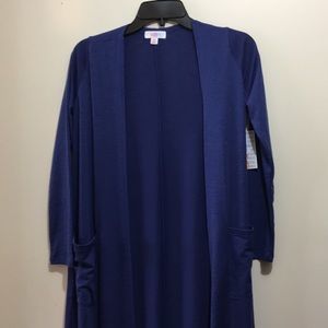 LuLaRoe Sarah purply blue, duster